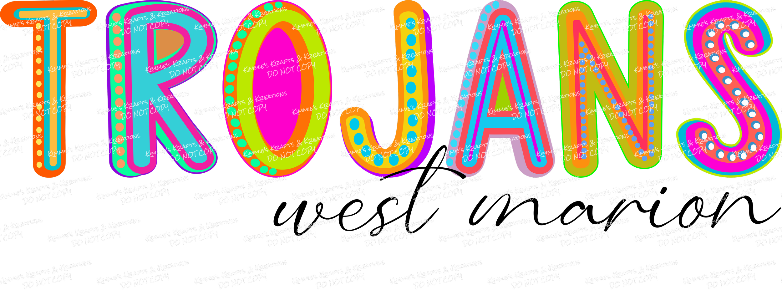 Trojans West Marion Marquee Font