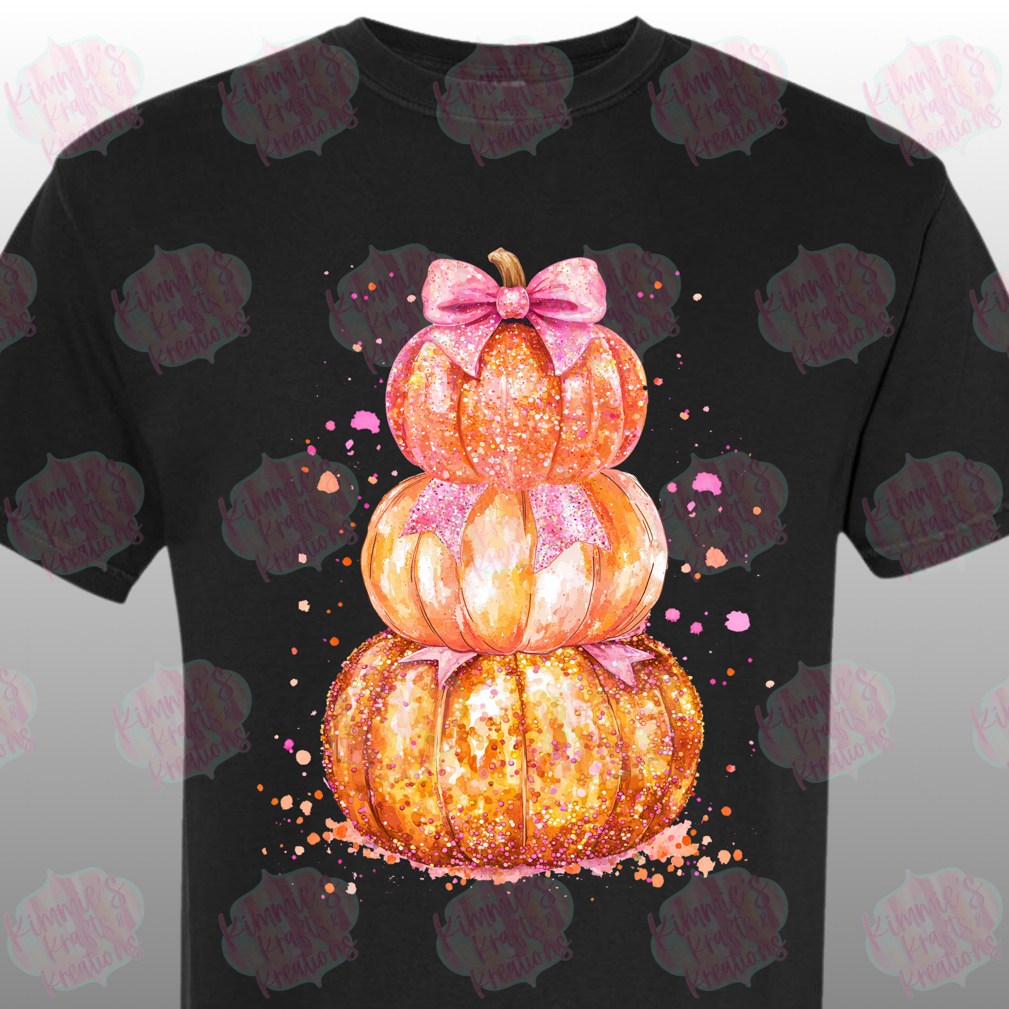 Pretty Stacked Pumpkins