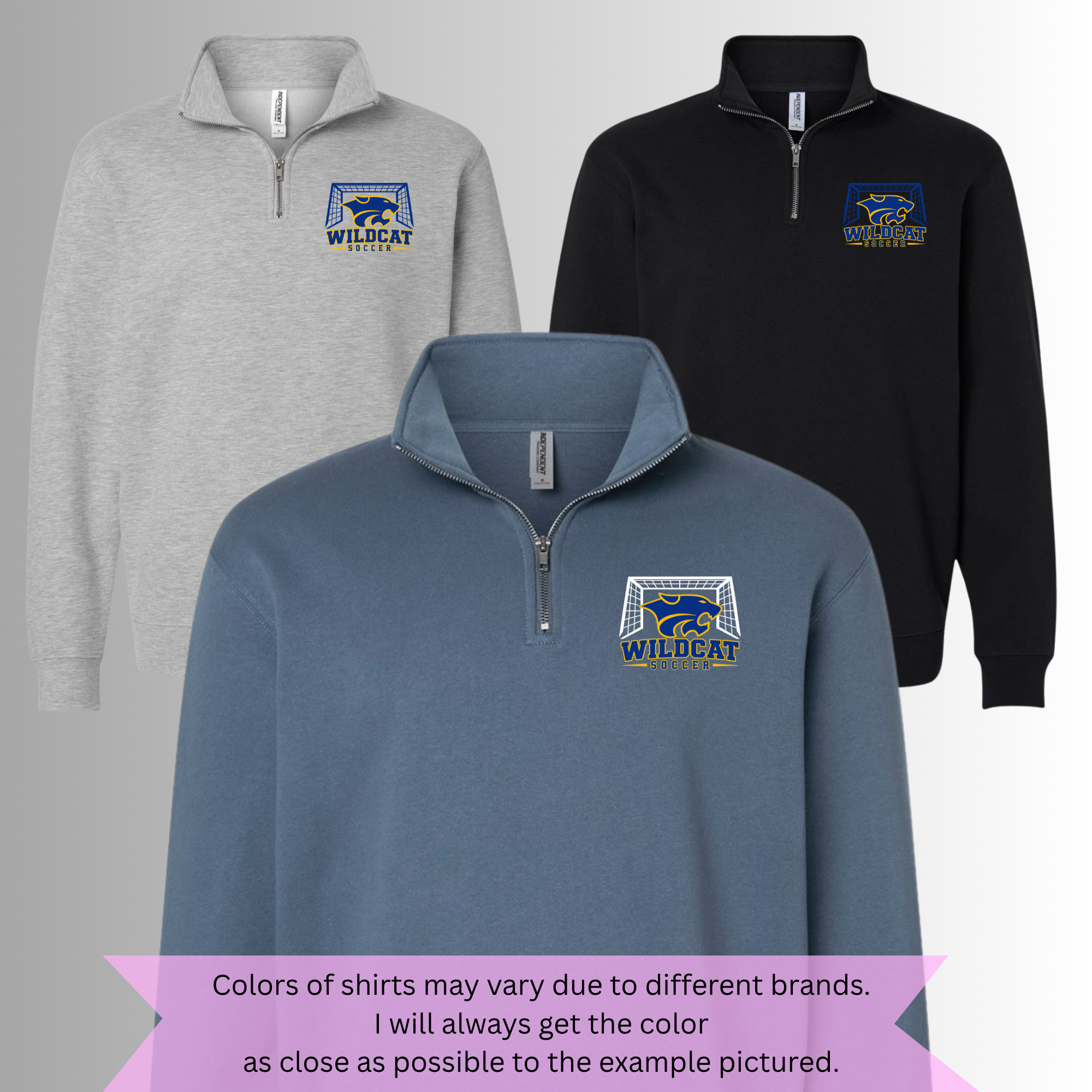 Wildcat Soccer Quarter Zip Pullover