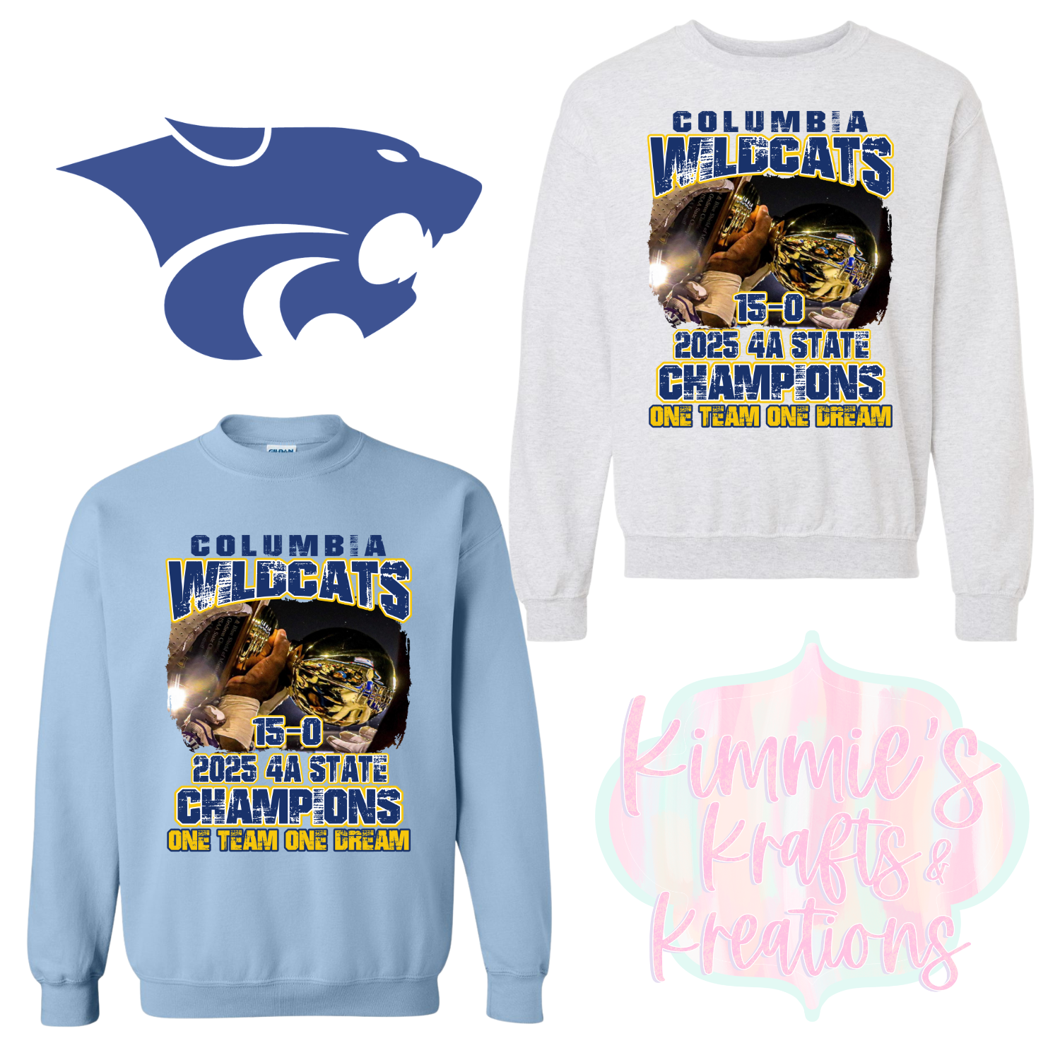 CHS Wildcat 4A State Champion Sweatshirt PREORDER