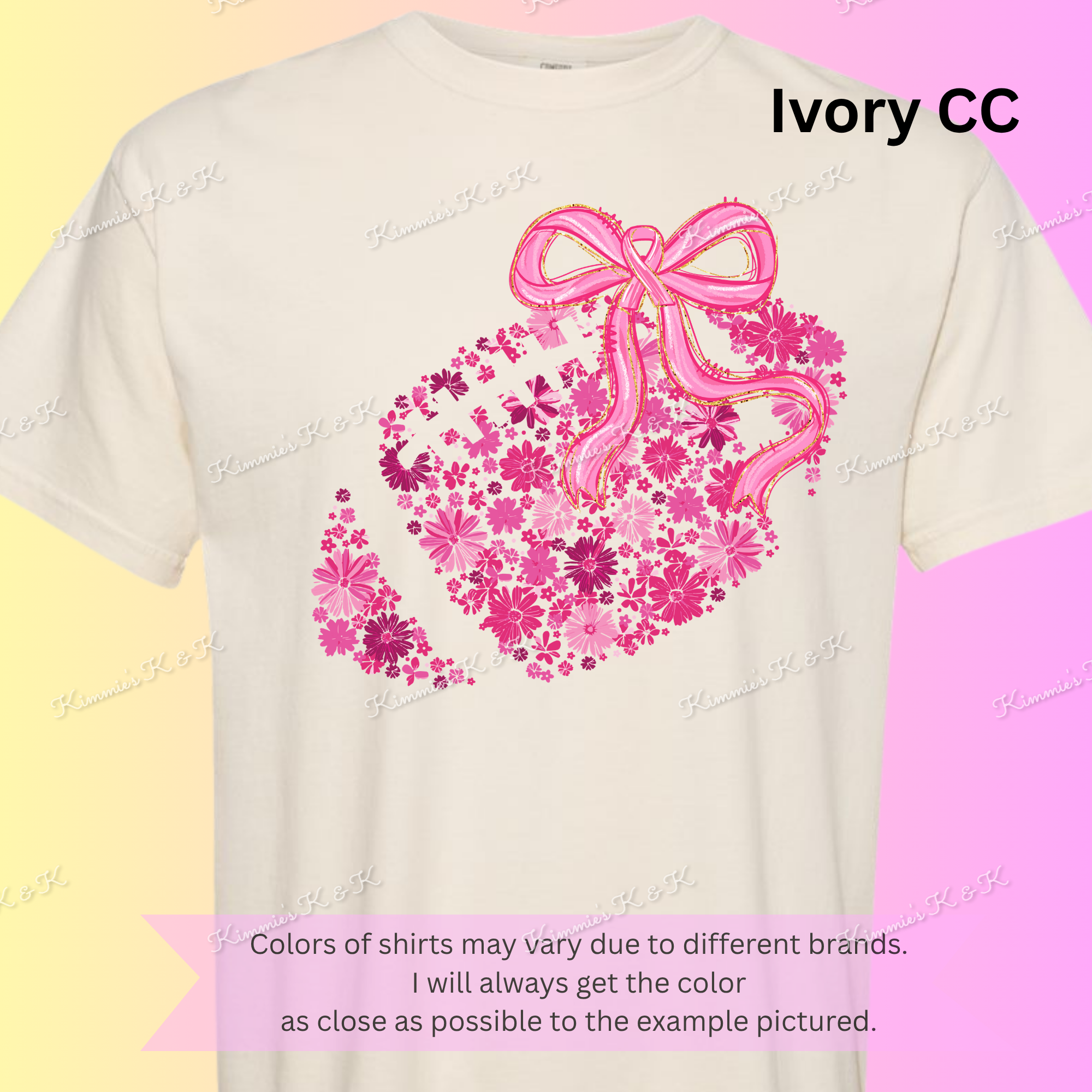 Floral Football Pink!