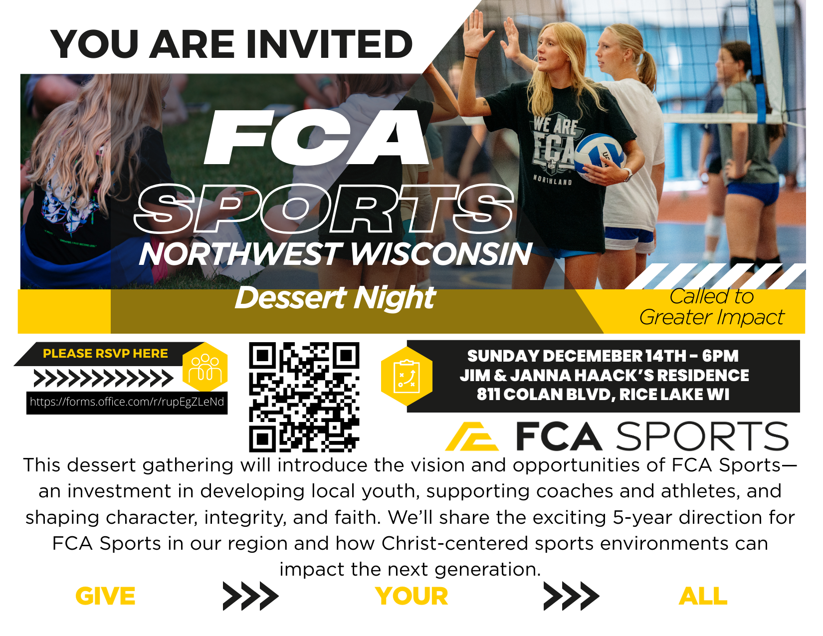 FCA Sports Dessert Night