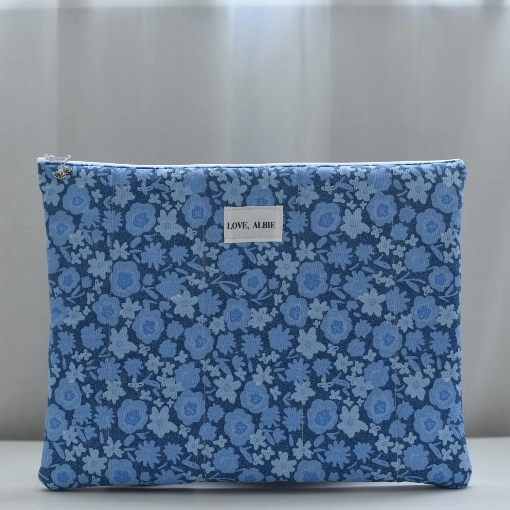 Blue Floral 13 inch Laptop Sleeve