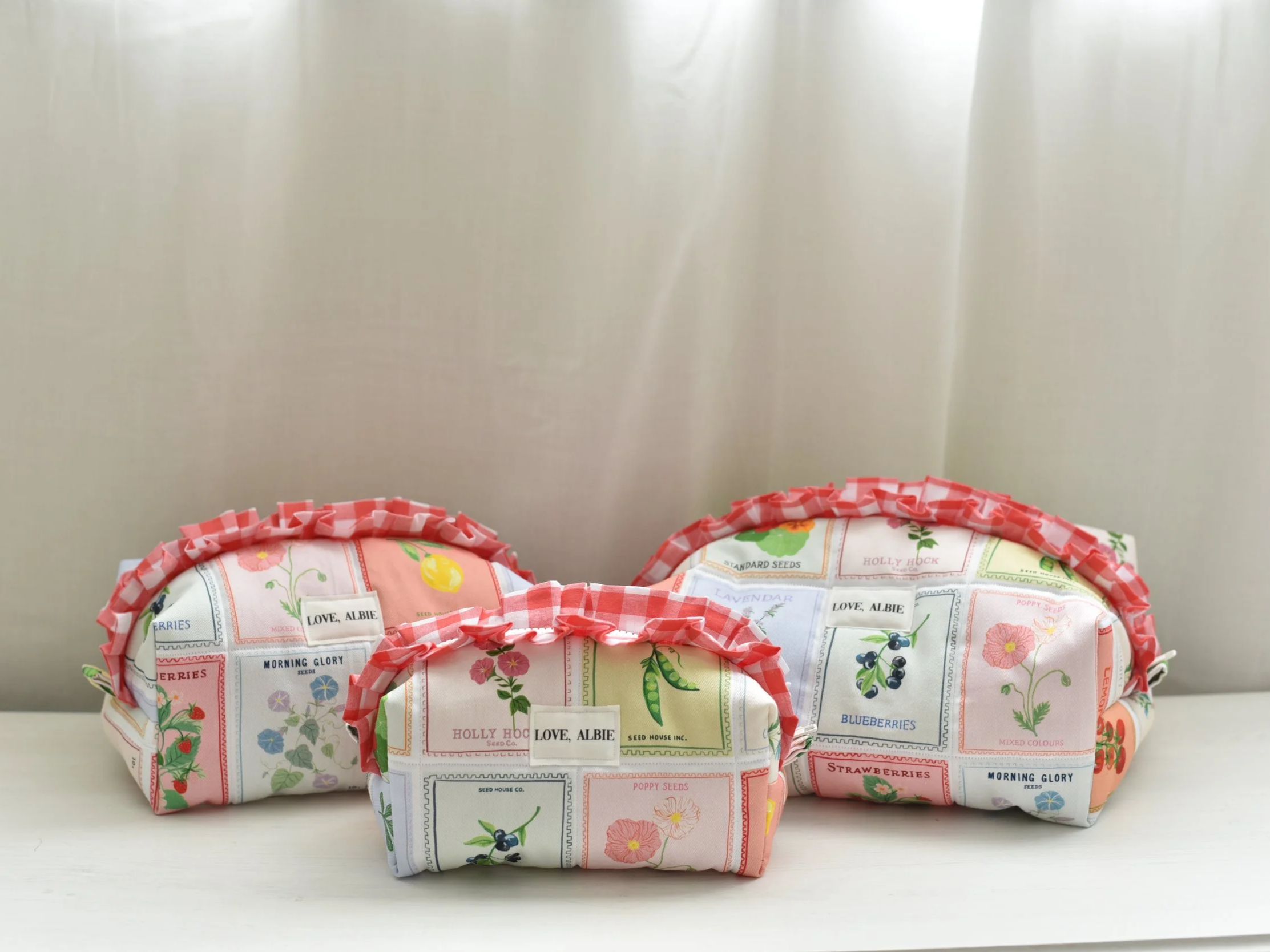 Vintage Garden Cosmetic Bags