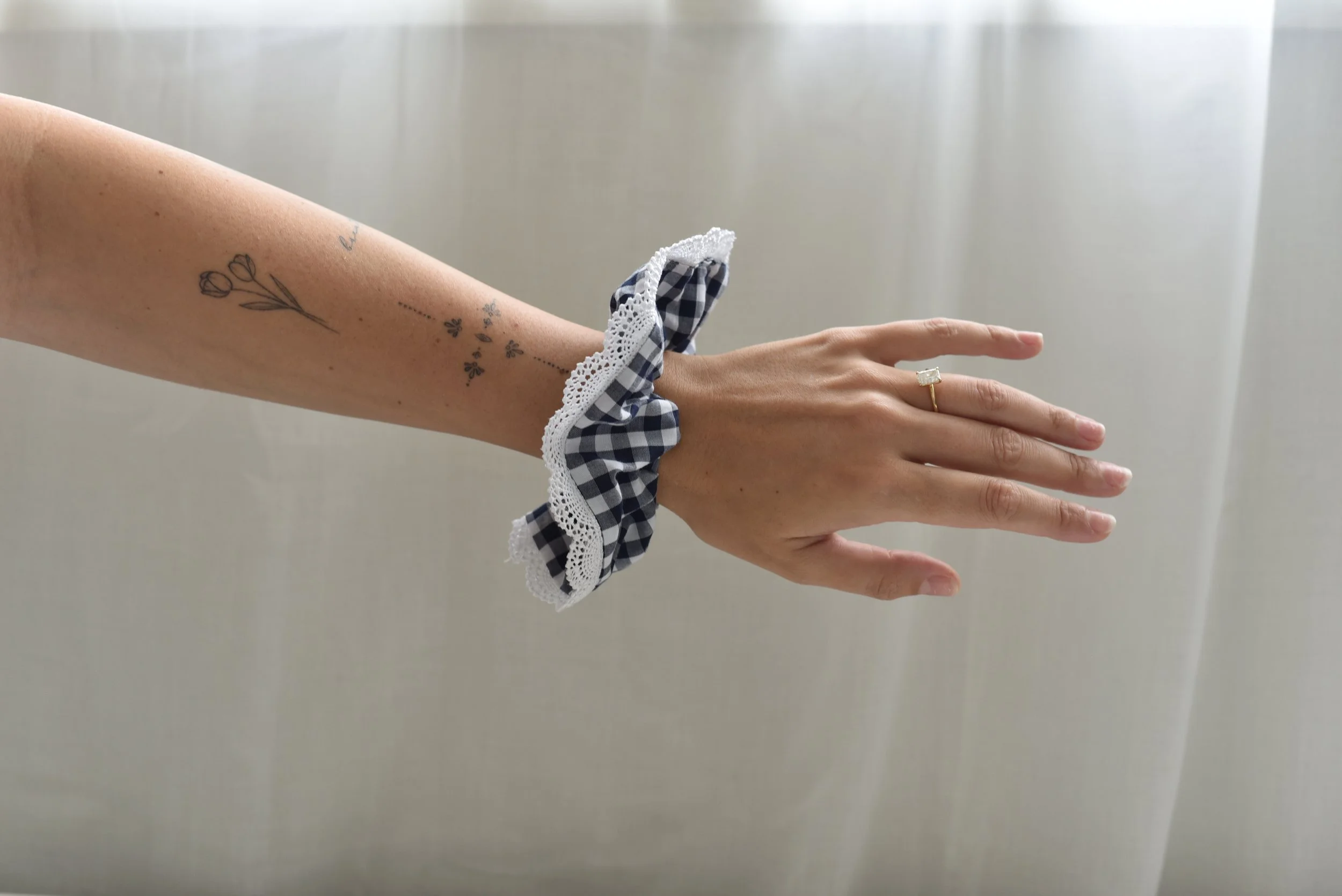 Gingham Grace Scrunchie