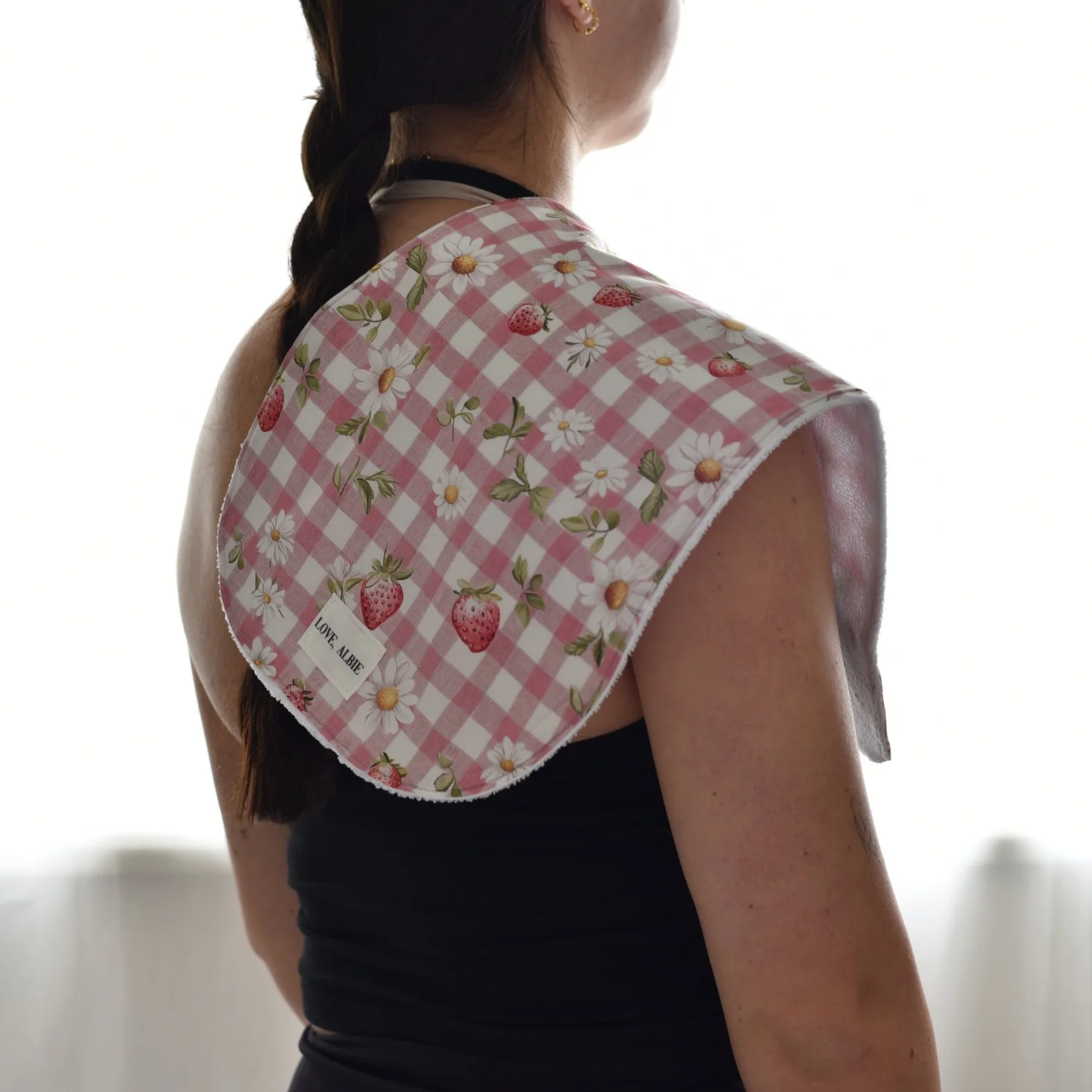 Berry Blossom Burp Cloth