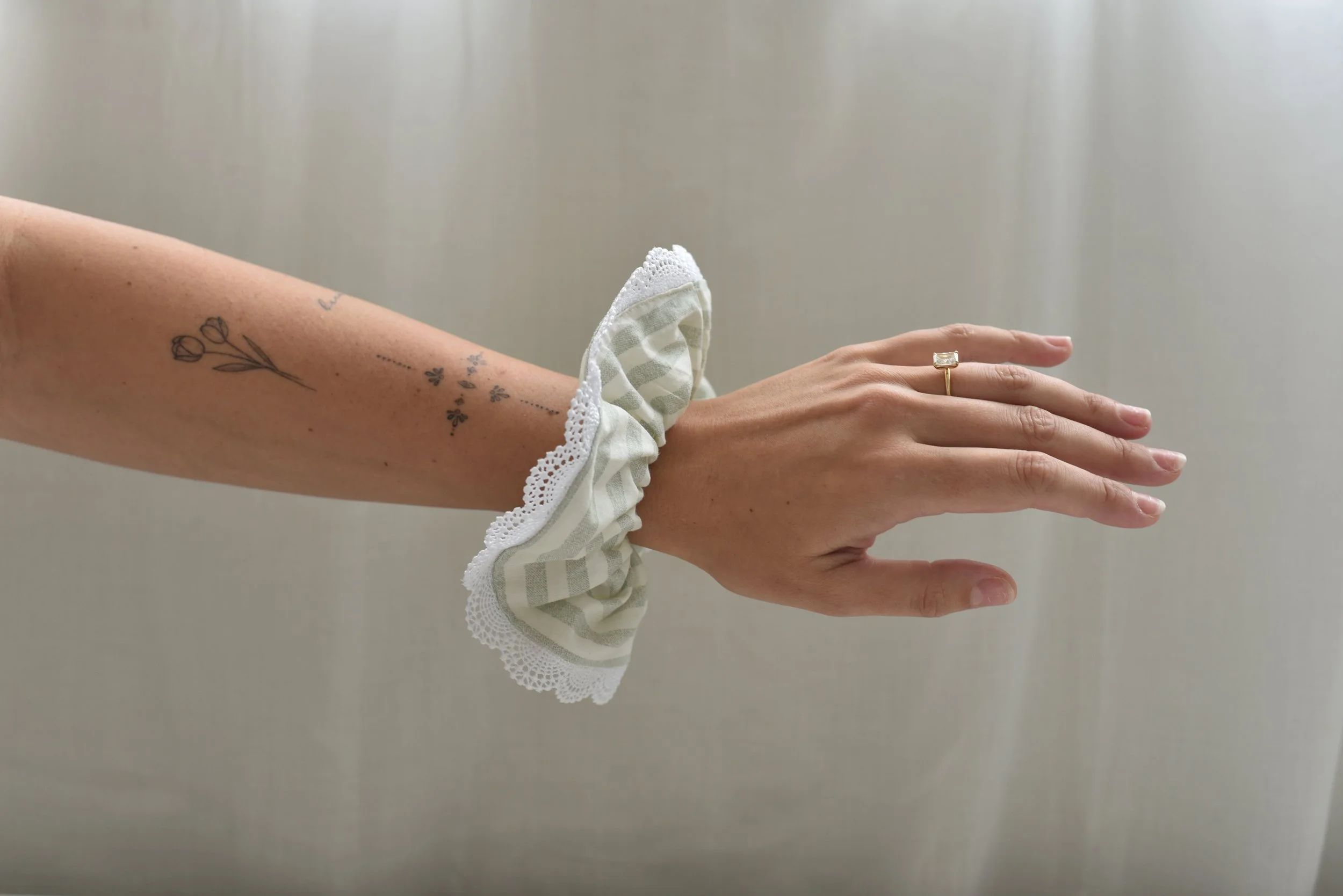 Eucalyptus Lace Scrunchie