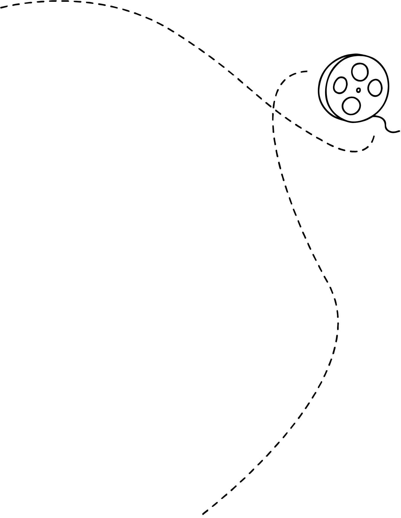 Black silhouette of a person's head and shoulders in a portrait orientation.