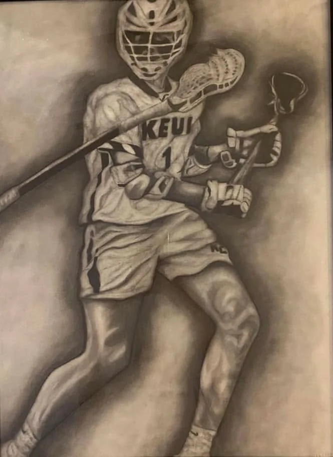Hi All !! 

With fall sports upon us I have been thinking of these 24x36in graphite drawings I made for my athlete friends and how much I enjoyed doing them. With that being said If you are looking for a unique gift for your athlete child, grandchild