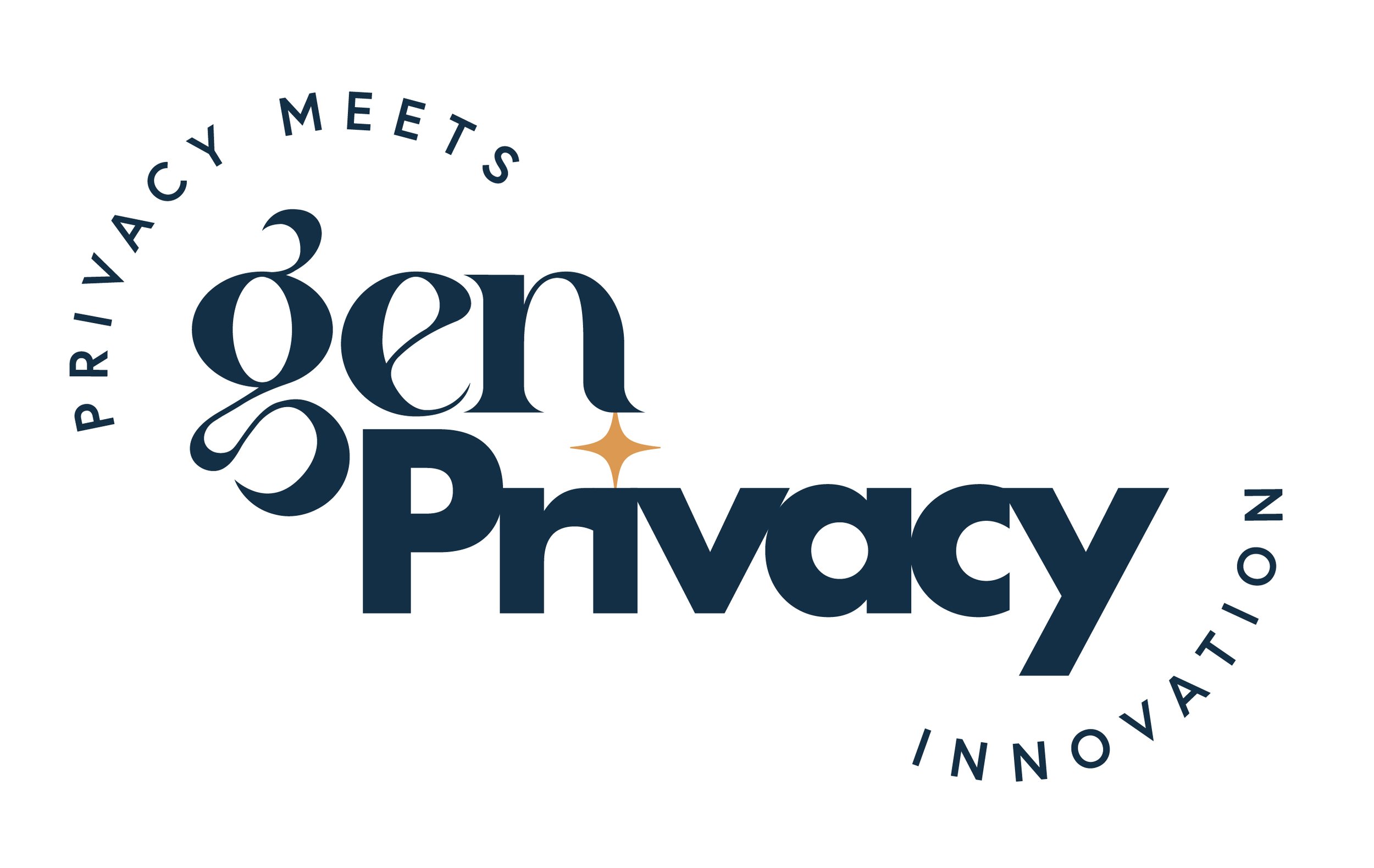 genPrivacy Logo with text that says 'Privacy Meets Innovation', with the words 'Privacy' and 'Innovation' arranged in a circle around the words 'Privacy' and 'Innovation' in the centre, with a small star symbol between the words.