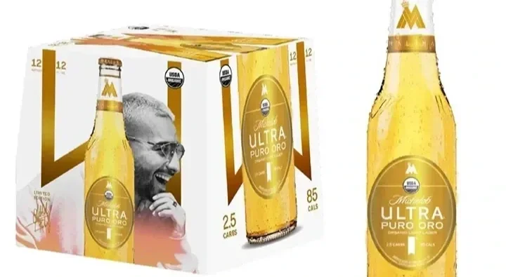 custom packaging design innovation maluma michelob ultra pure gold beer siz pack latin music
