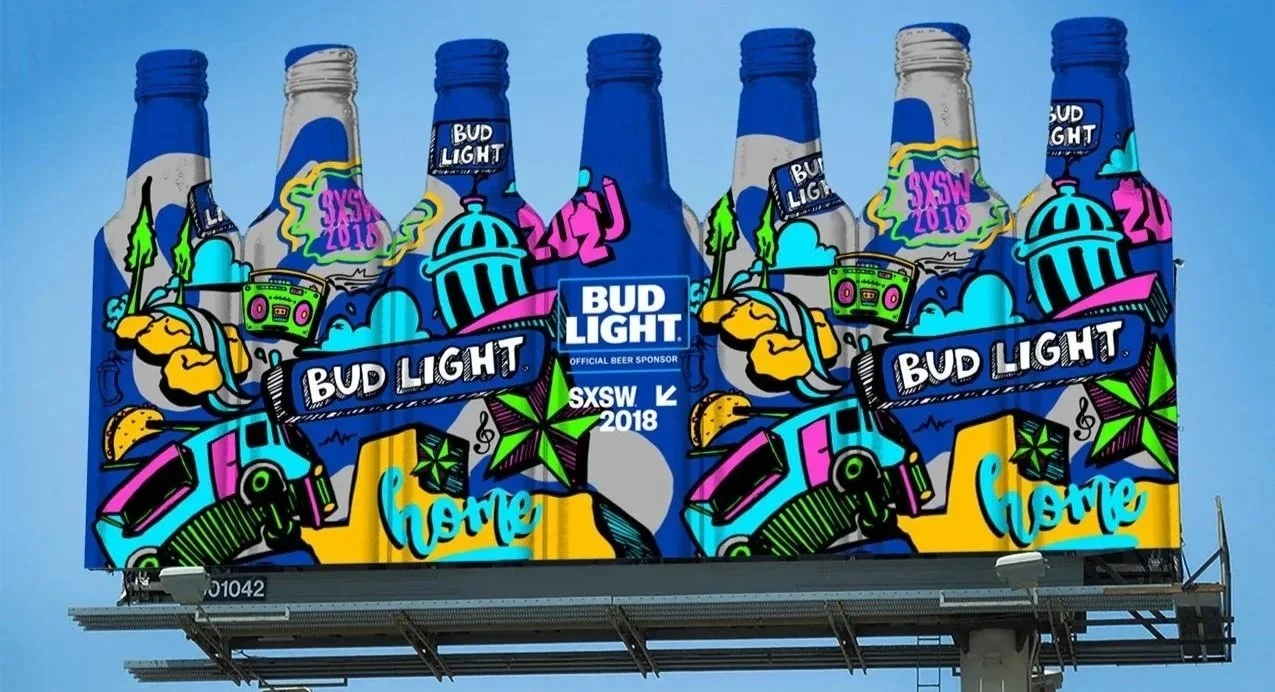 bud light sxsw custom packaging austin texas beer collectible