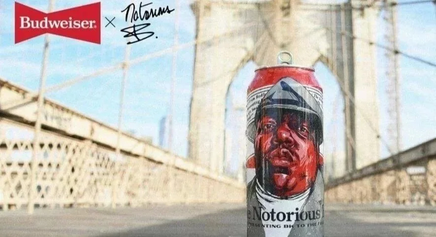 budweiser bud beer anheuser busch biggie notorious BIG custom packaging brooklyn
