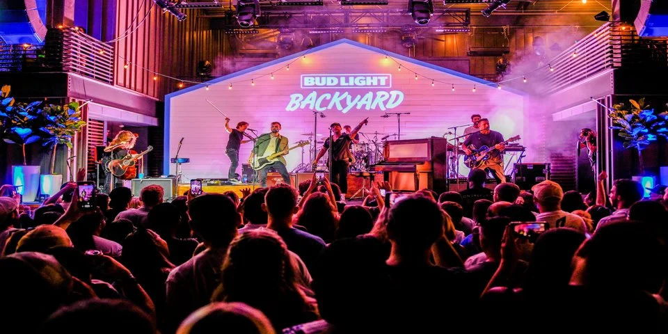 bud light backyard live music concert experiential pop up beer