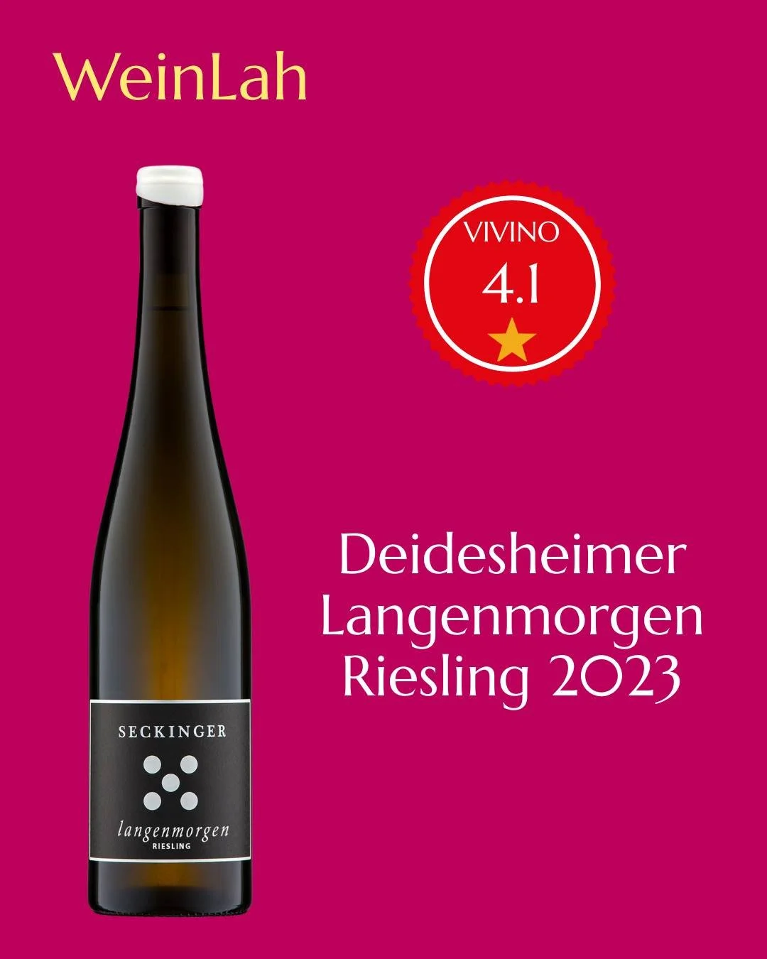 Seckinger&rsquo;s Deidesheimer Langenmorgen Riesling 2023 is a standout from one of Pfalz&rsquo;s most exciting biodynamic estates. From the historic Langenmorgen site, it delivers lifted stone-fruit aromatics, crystalline minerality, and a long, sal
