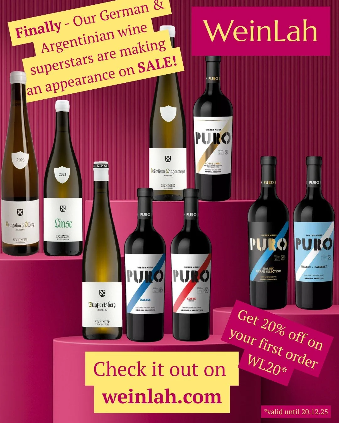 WeinLah is now finally OPEN - come get your hands on the good stuff (and yes&hellip; there&rsquo;s a launch discount)!

Pick and choose from the gems we&rsquo;ve handpicked for you, Singapore!

#weinlah #finewines #riesling #sale #itswineoclocksomewh