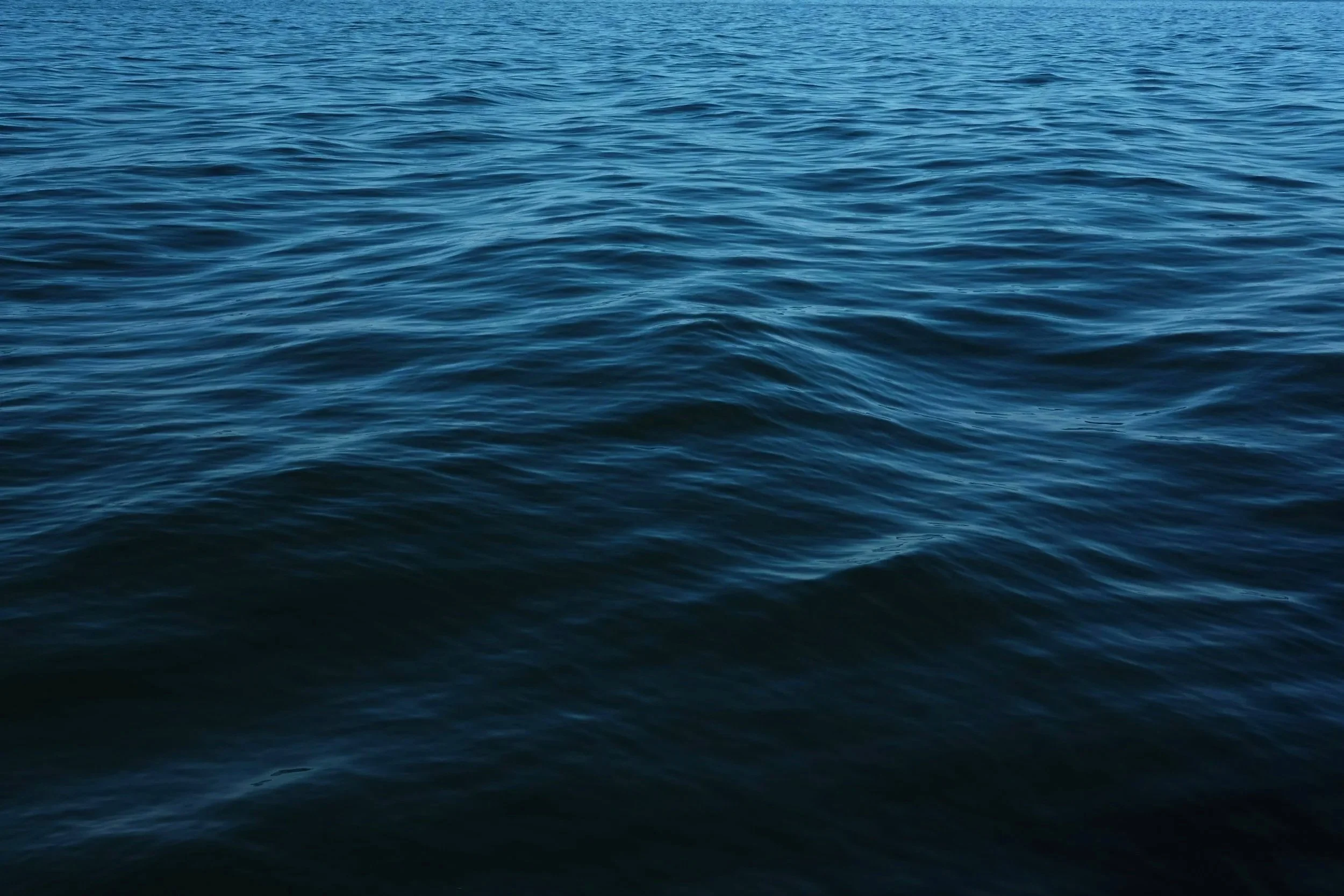 Calm ocean water with gentle ripples.