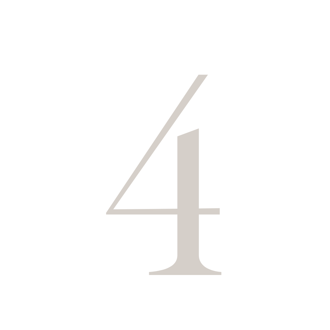 A stylized black number '4' with a large gray number '4' overlayed, forming a modern and minimalist design.