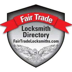 Fair Trade Locksmith Directory logo, this leads to the Aspire Safe and Lock page.