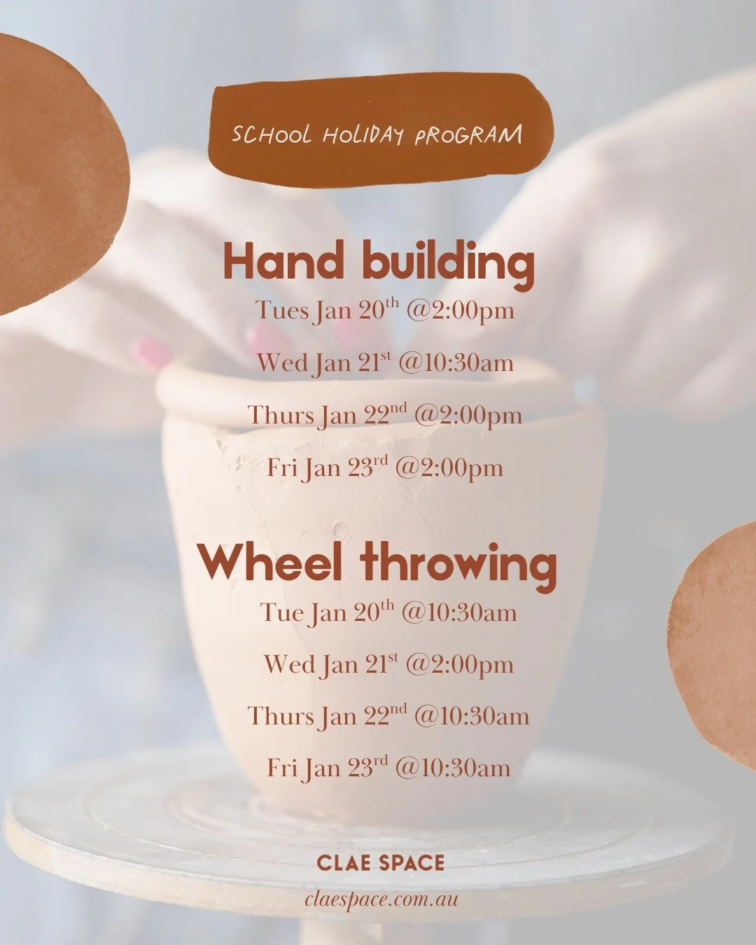 Week 2 of our School Holiday sessions are a go 🏃&zwj;♀️ There's a few remaining spots if you're looking to get busy with some creativity 🫶

The creations that came out of the first week were so inspiring!

Book via our website and we'll see you in 