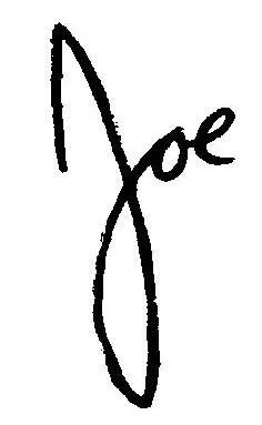 Signature of the name 'Joe'