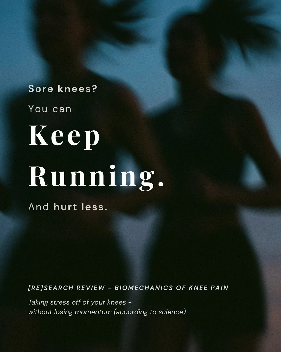 Knee pain is the most common running injury.
We know how to rest. We know how to get strong.
But sometimes, you need to move smarter - not just stop, fix it at the root.

This [RE]search review breaks down what recent studies show about form coaching