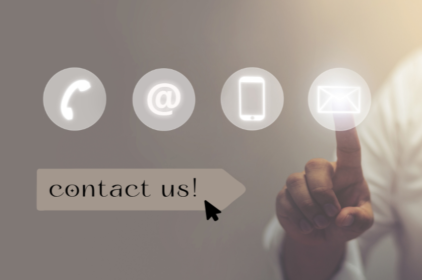 CONTACT US CALL EMAIL TEXT