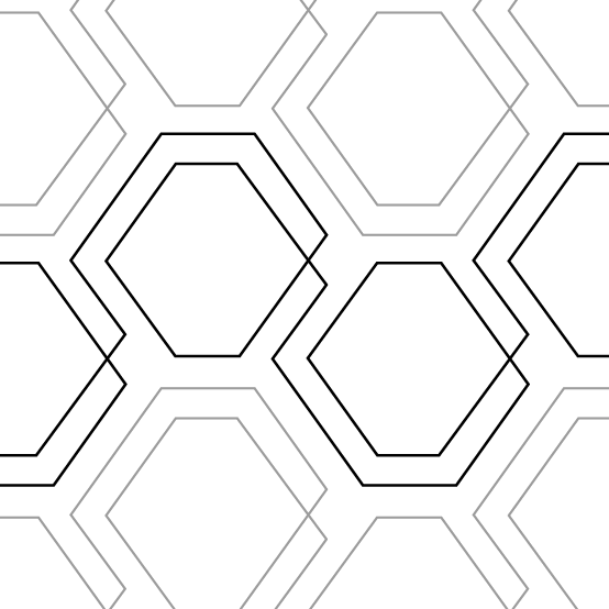 Diagonal Plaid Hexies