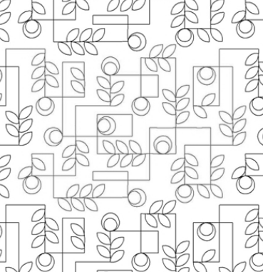 Modern Flowers Meandering