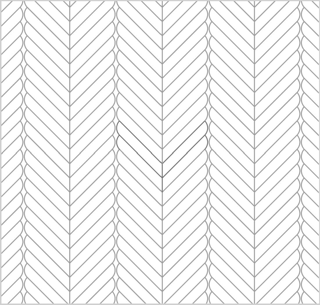 Feathered Herringbone