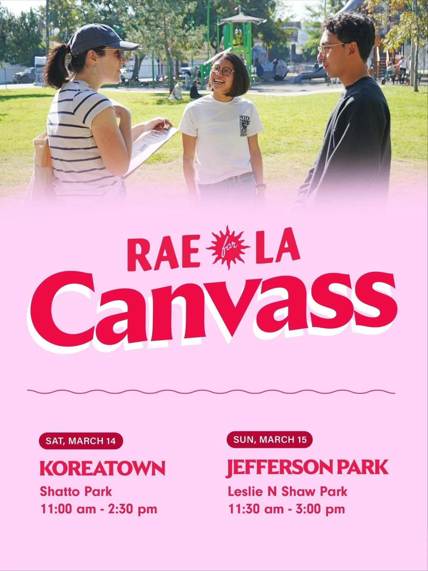 Coming in hot this weekend, both weather and canvassing wise! Meet us Saturday in Koreatown and this Sunday in Jefferson Park!

If you&rsquo;ve never knocked on doors before or have ever volunteered for a political campaign before, that&rsquo;s great
