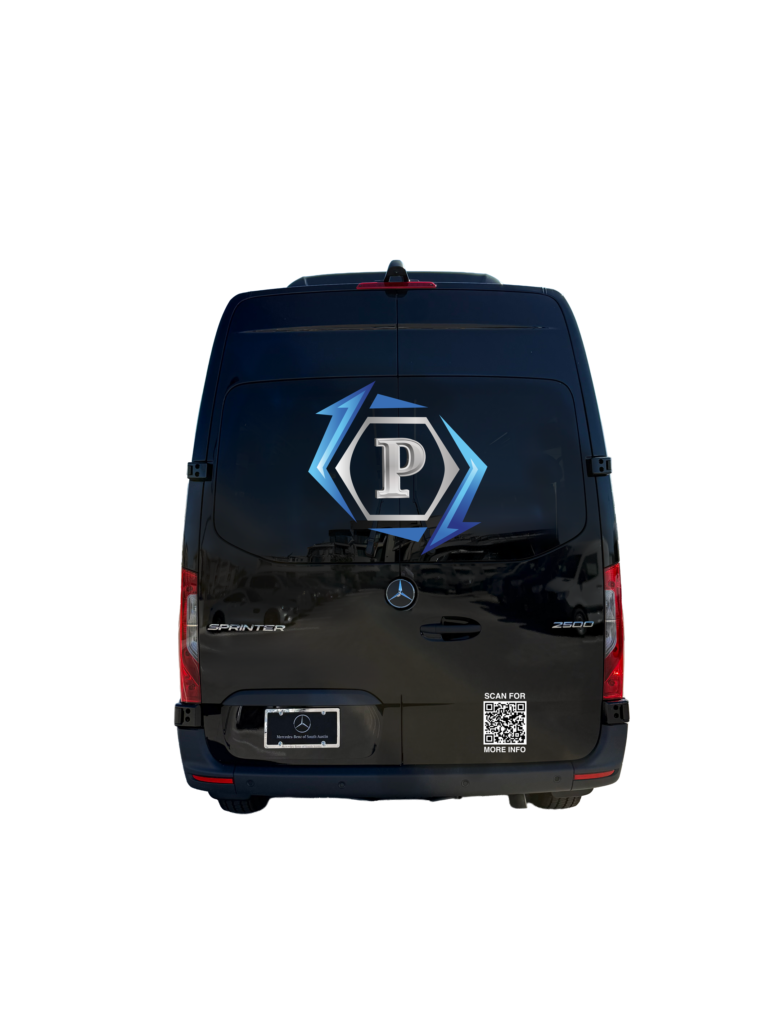 Prestige Mobility Transport Sprinter Van back view