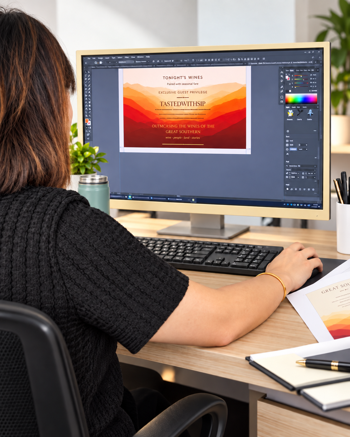 China-based design team preparing artwork and production-ready files for manufacturing