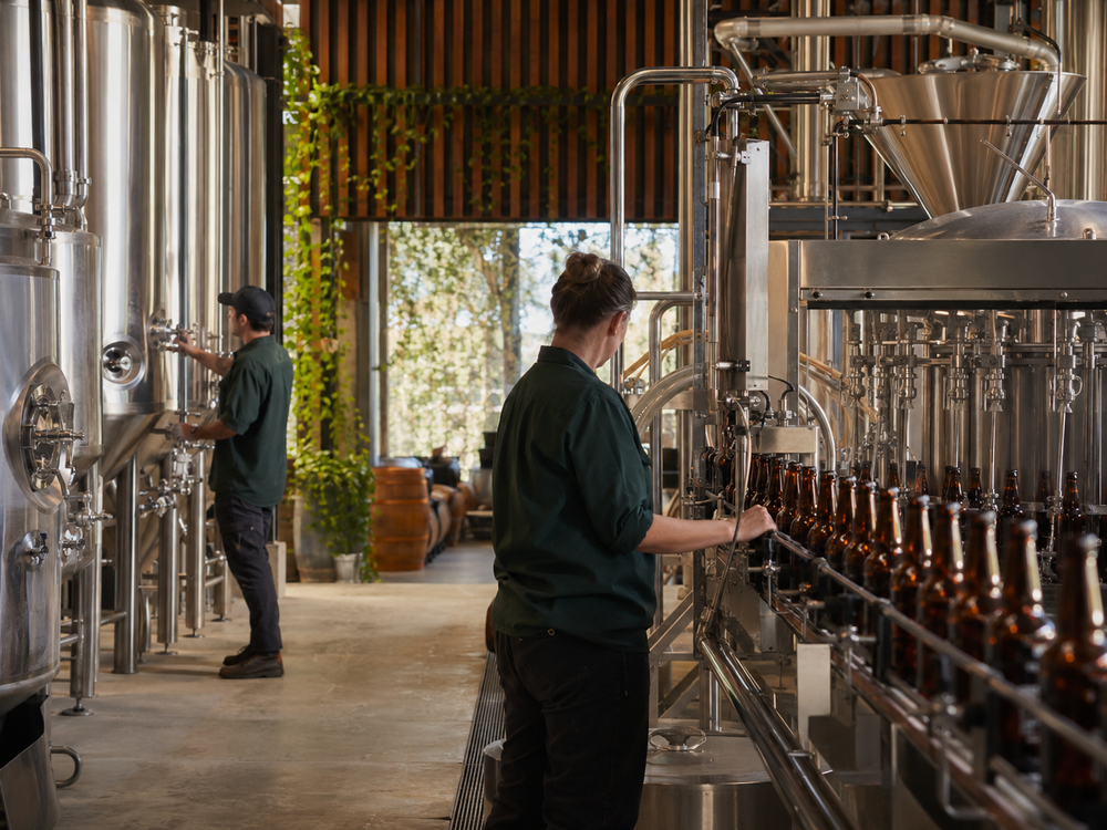 Professional brewery and beverage production environment