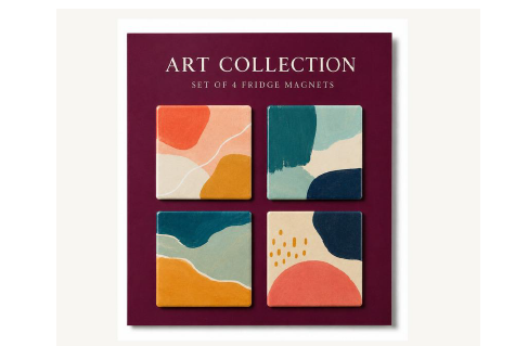 Custom square magnet set in presentation packaging