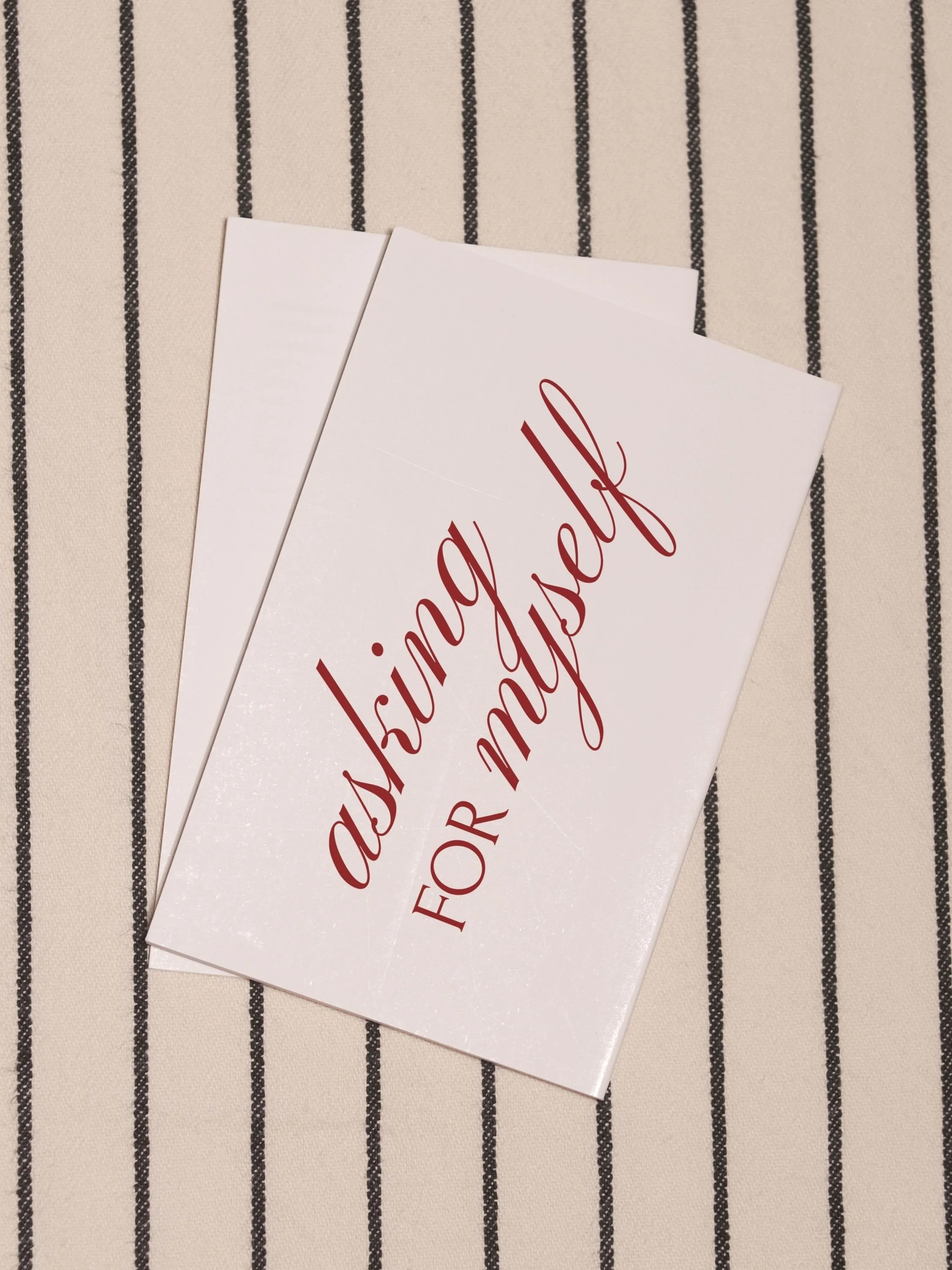 Asking for Myself branding created by Will Travel for Disco