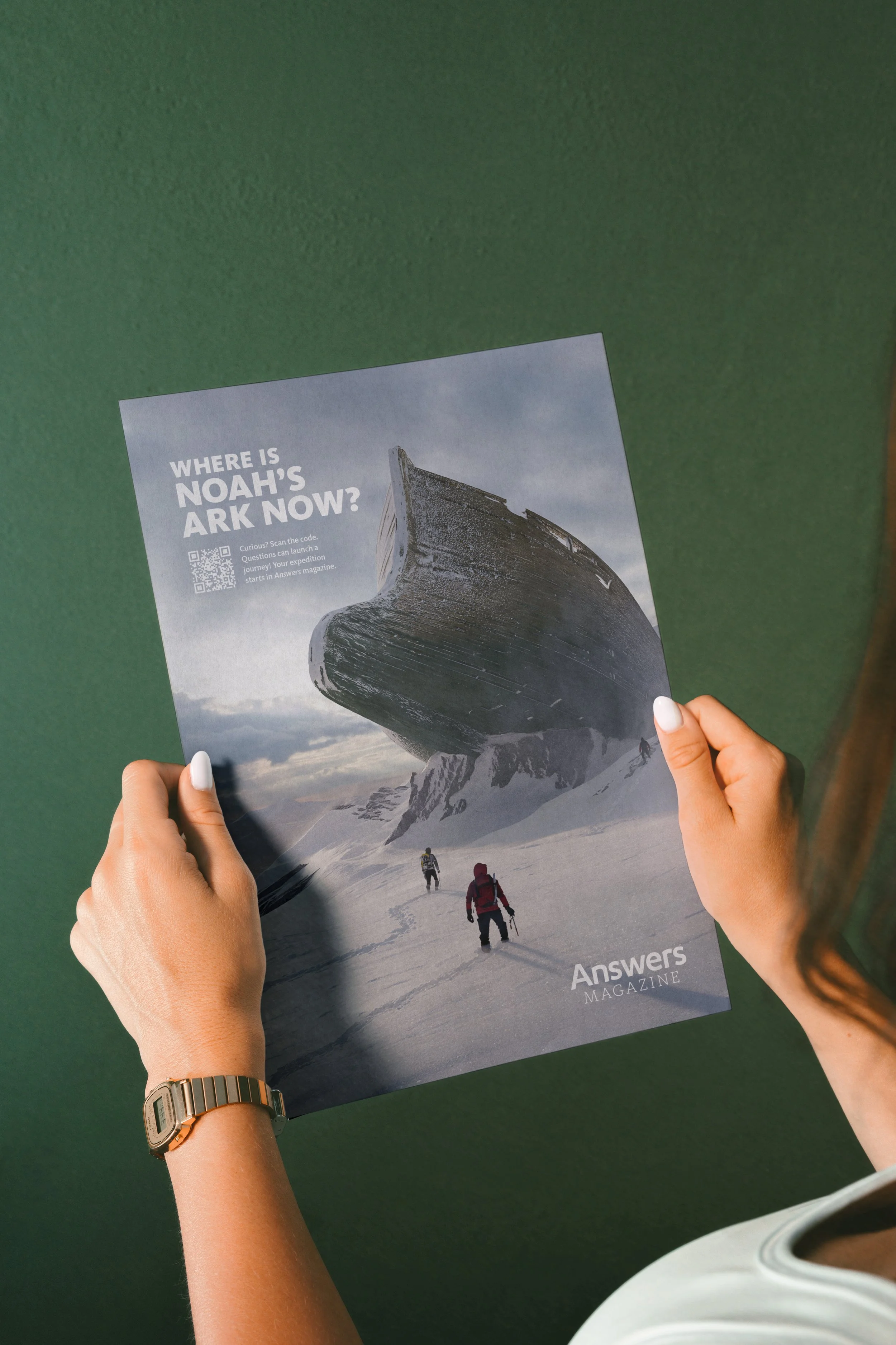 Answers Magazine Campaign — Print Advertisement, Web, Icons