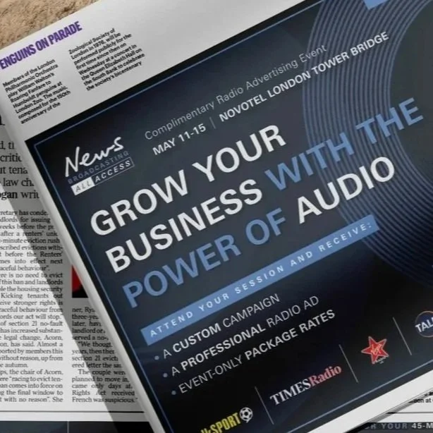 News UK Broadcasting print ads designed by Dani Wakelin.