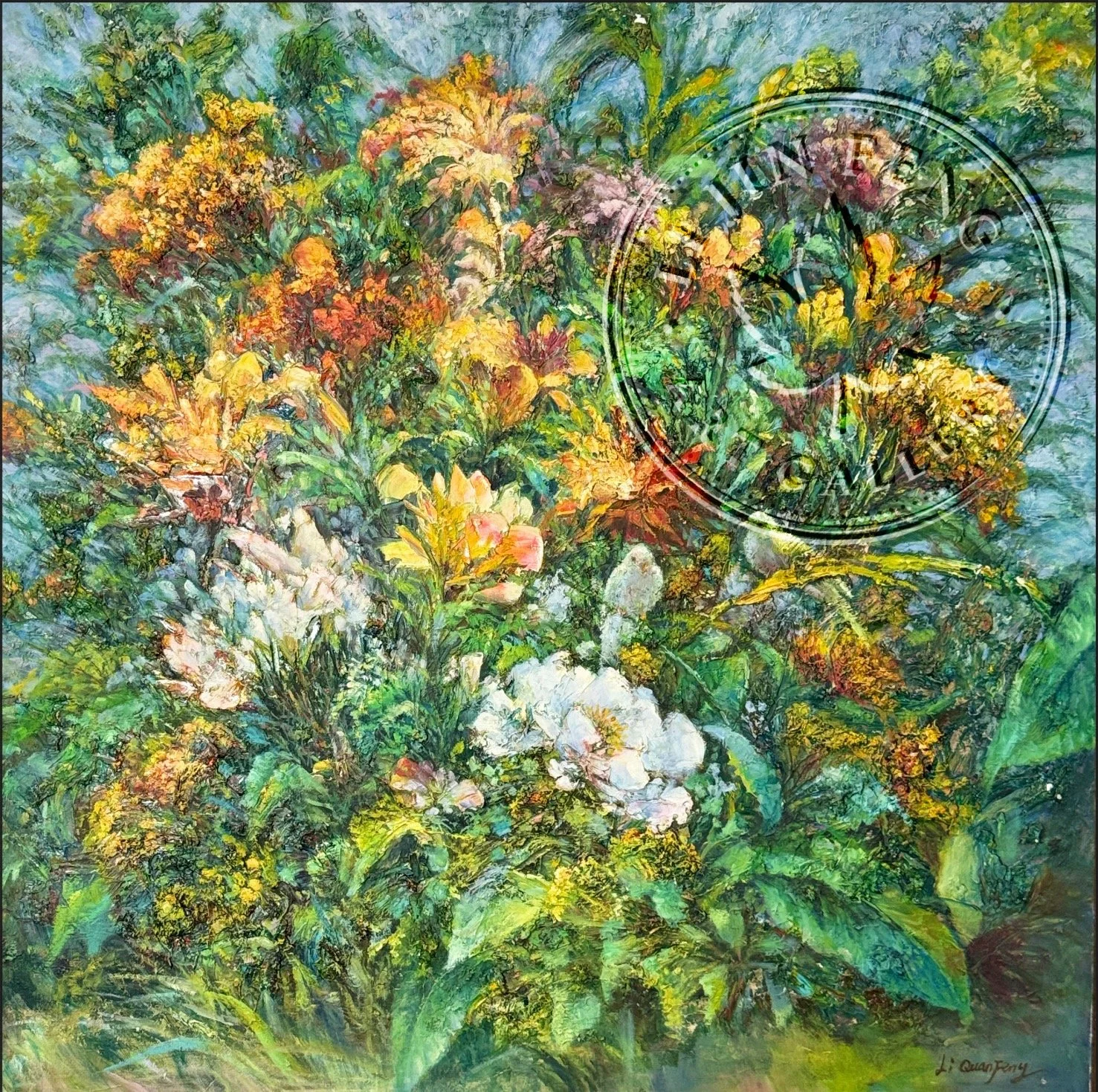 Flower Shadows and Bird Chatter