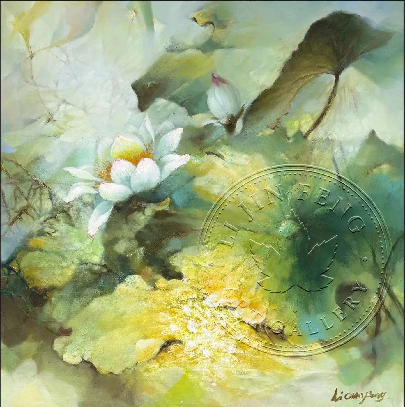 Lotus Shadows Floating in the Breeze