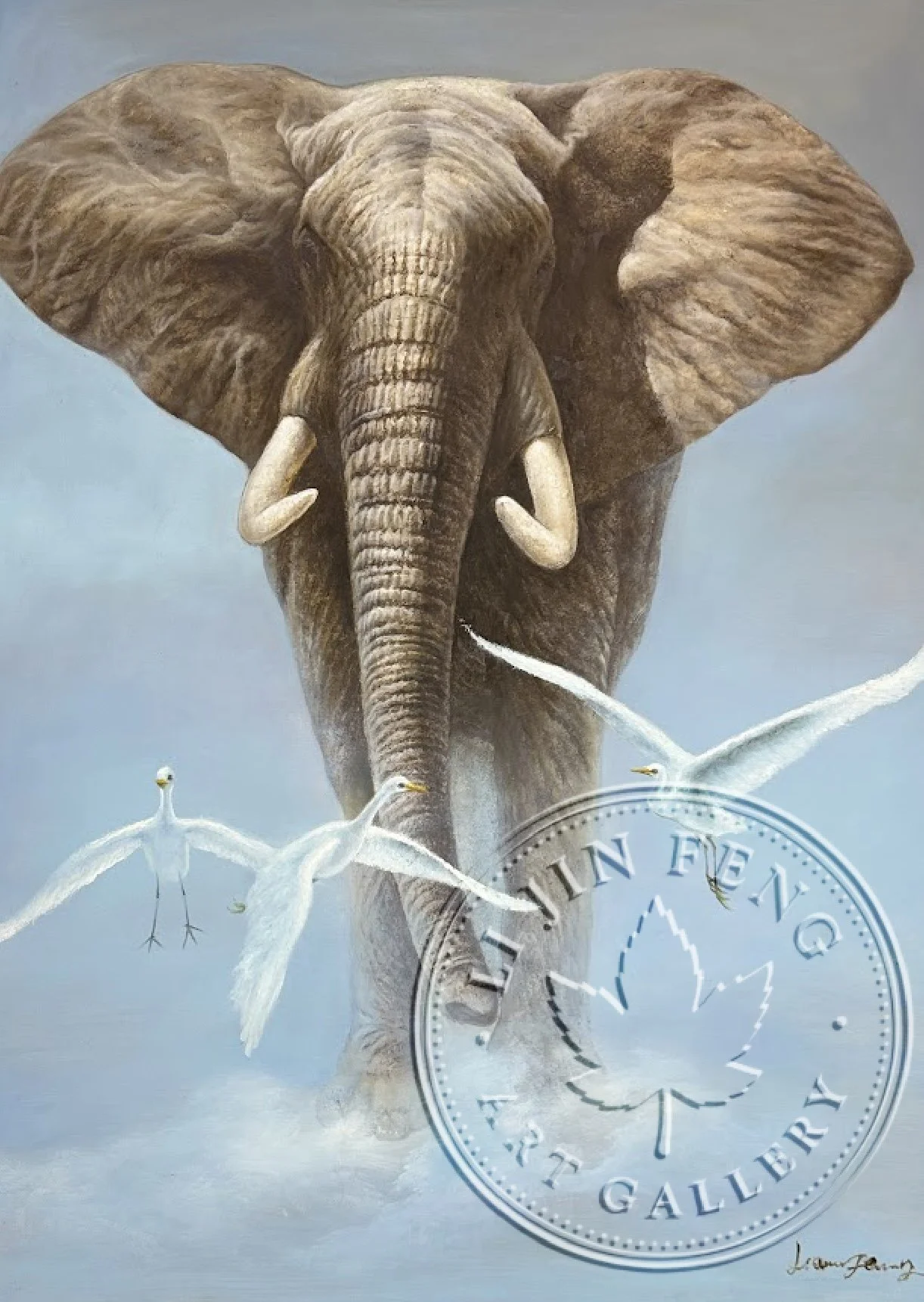 Elephant Veneration, Egret's Shadow