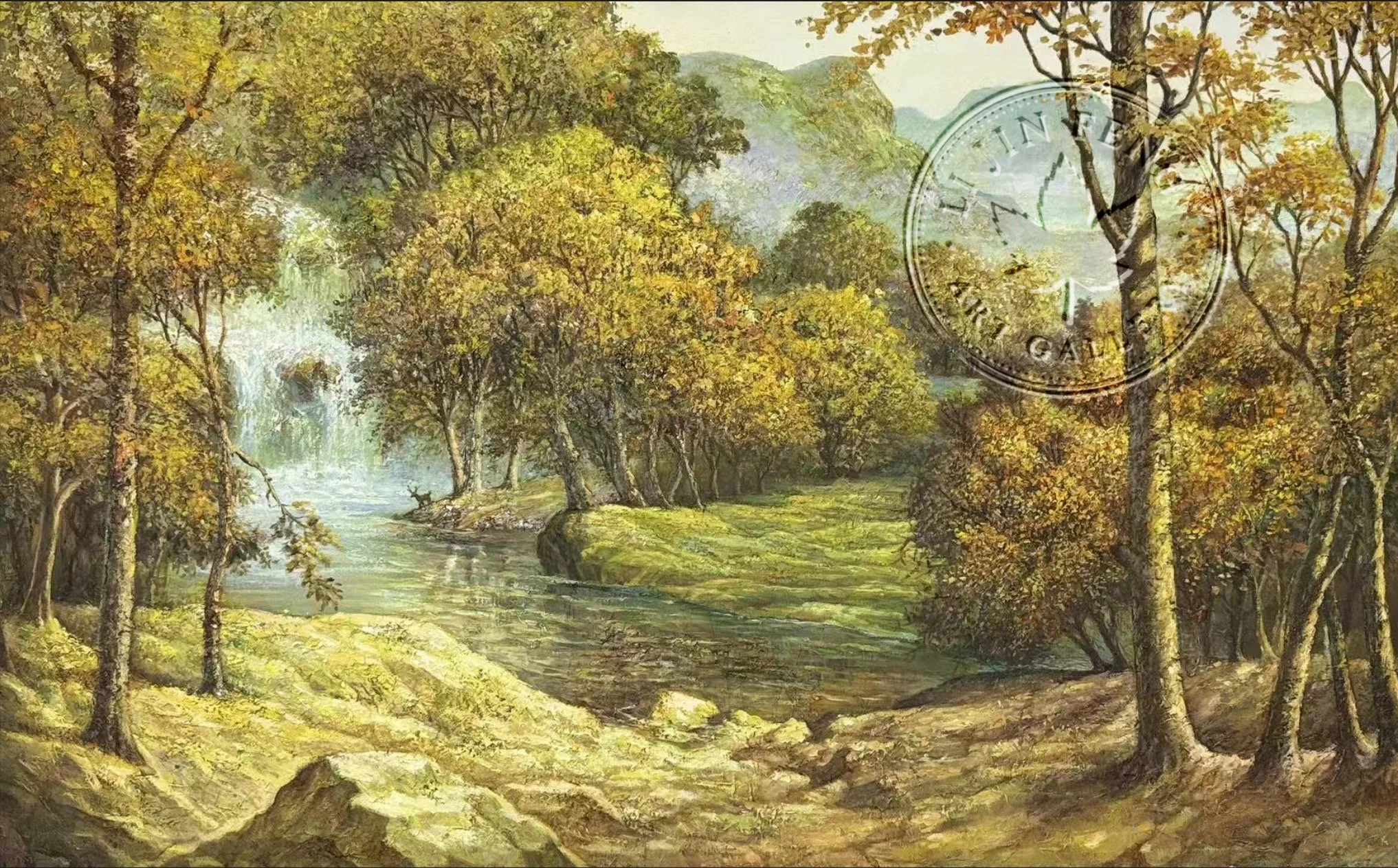 Autumn waters reflect the light