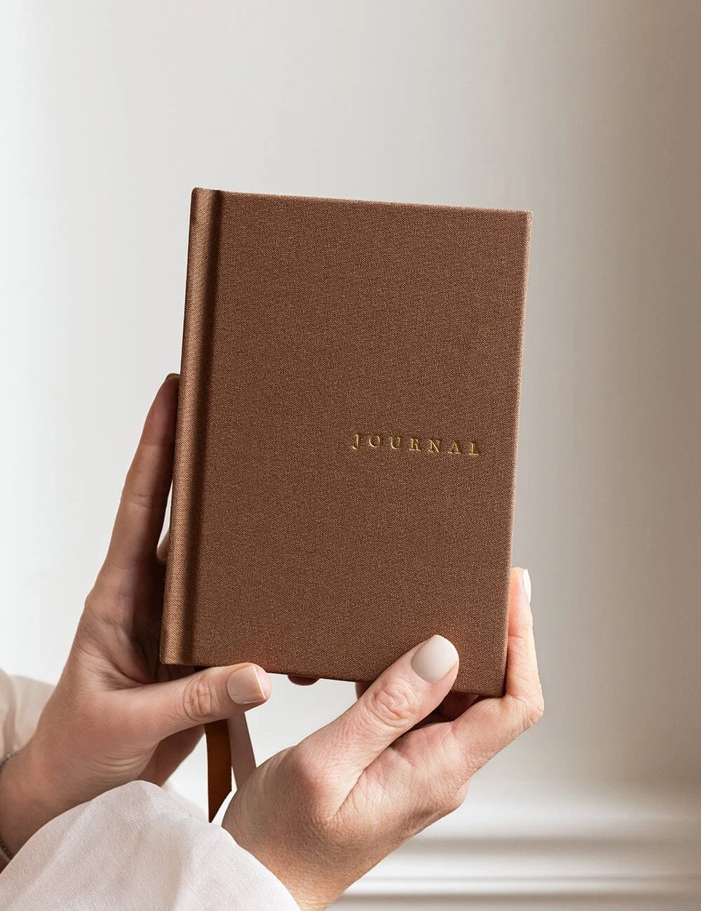 Linen Bound Pocket Journal - Mocha4.webp