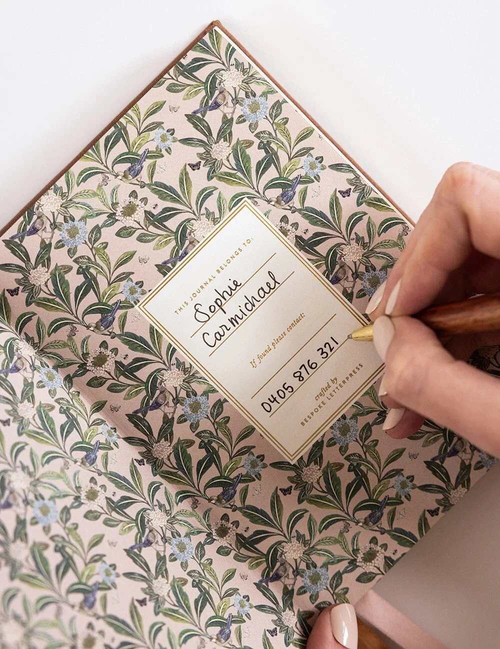 Linen Bound Pocket Journal - Mocha2.webp