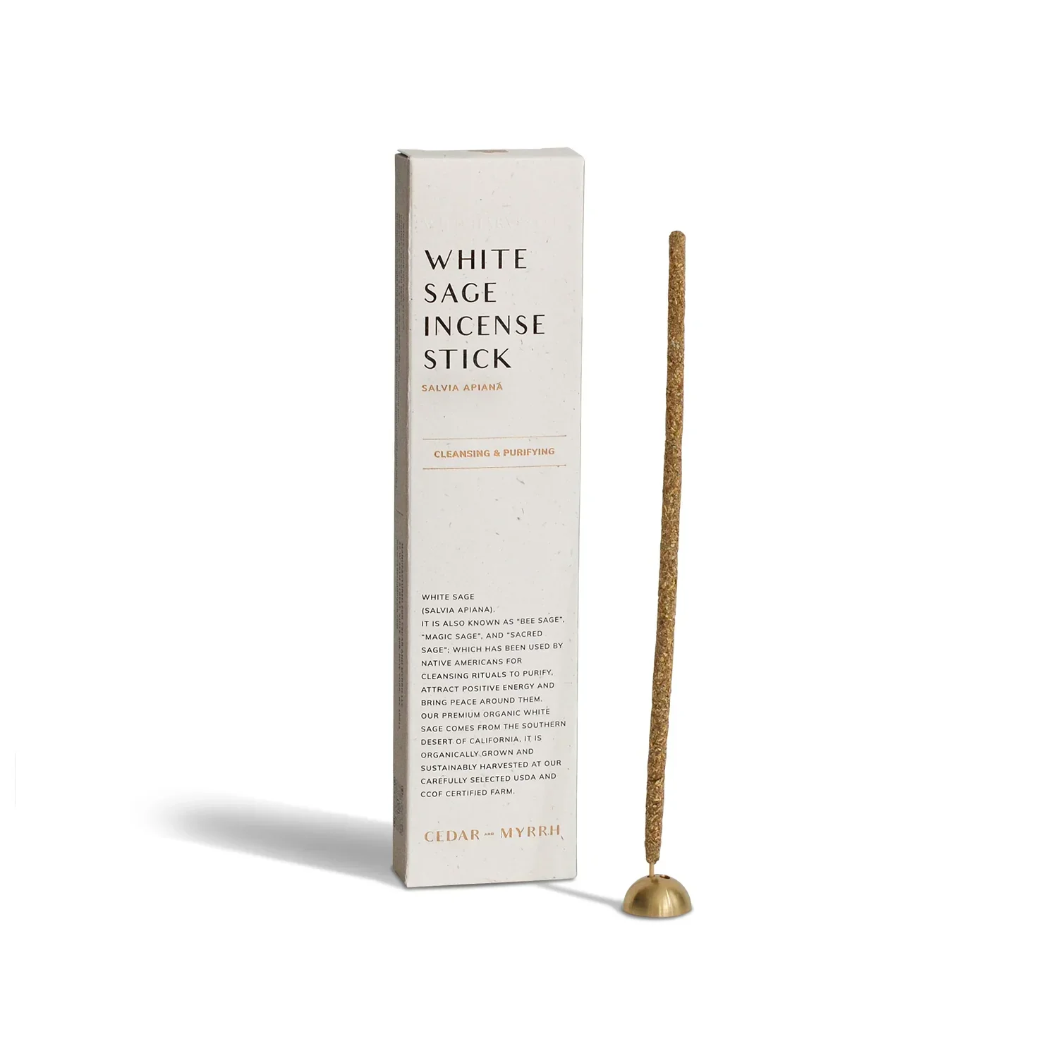 Hand-Rolled White Sage Incense Sticks
