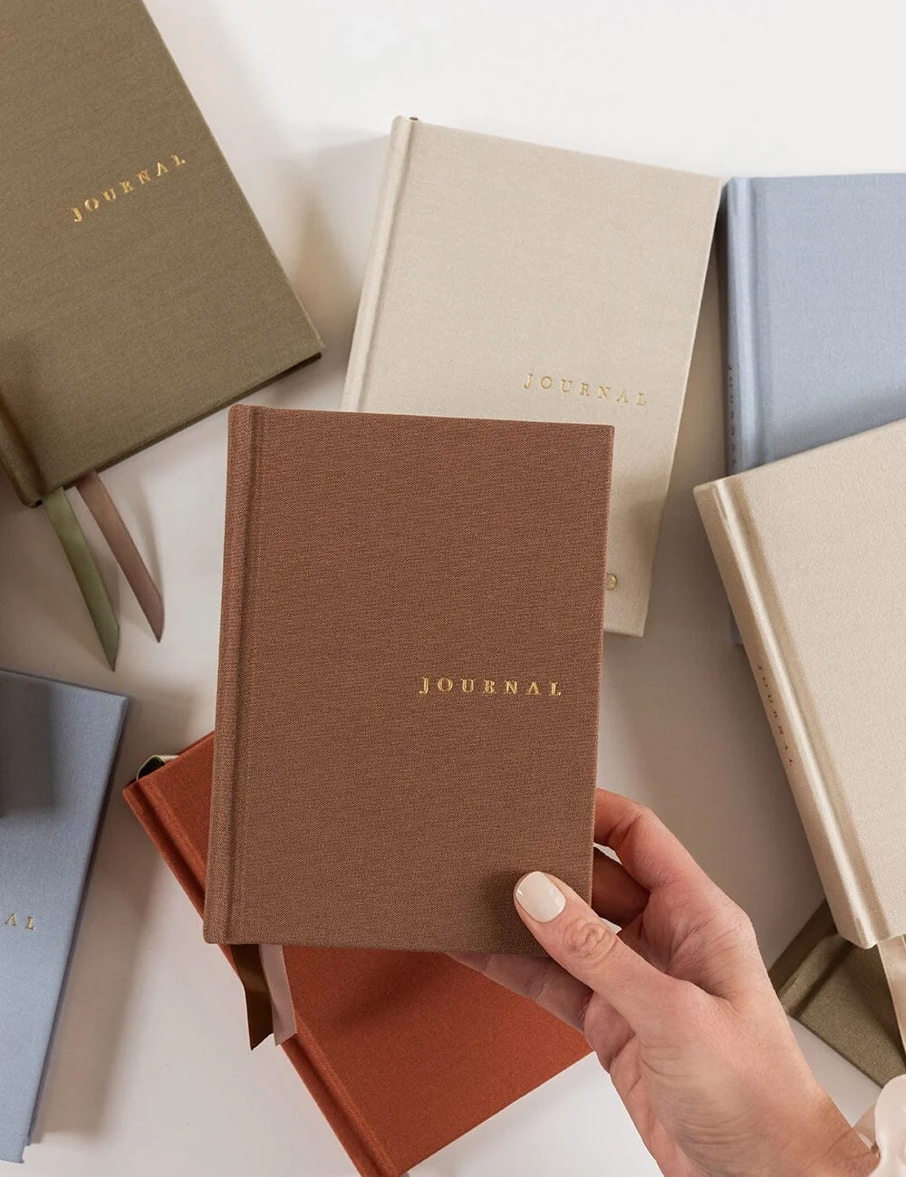 Linen Bound Pocket Journal - Mocha3.webp