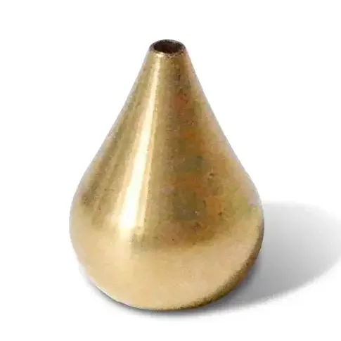 Tall Waterdrop Brass Incense Holder