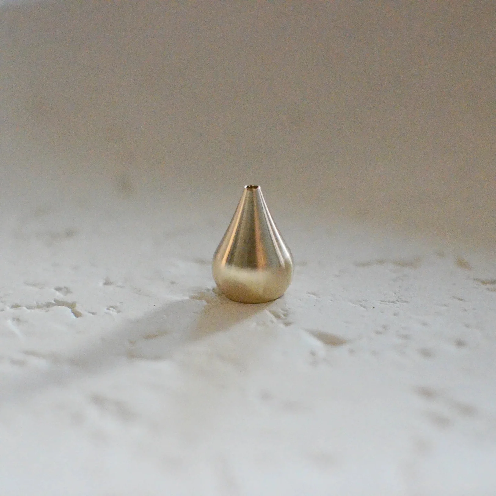 Tall Waterdrop Brass Incense Holder3.webp