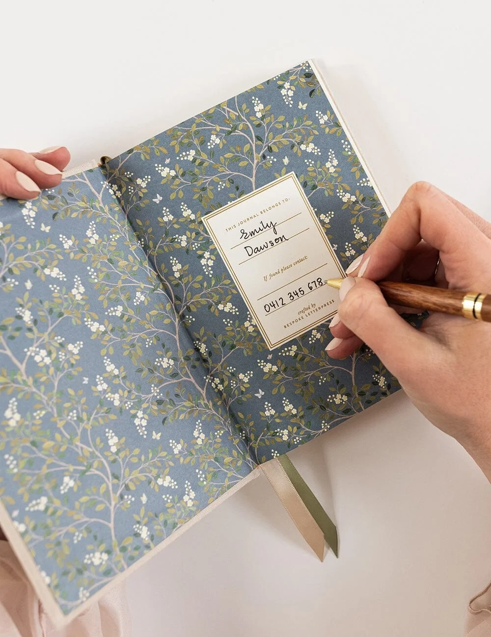 Linen Bound Pocket Journal - Sand2.webp