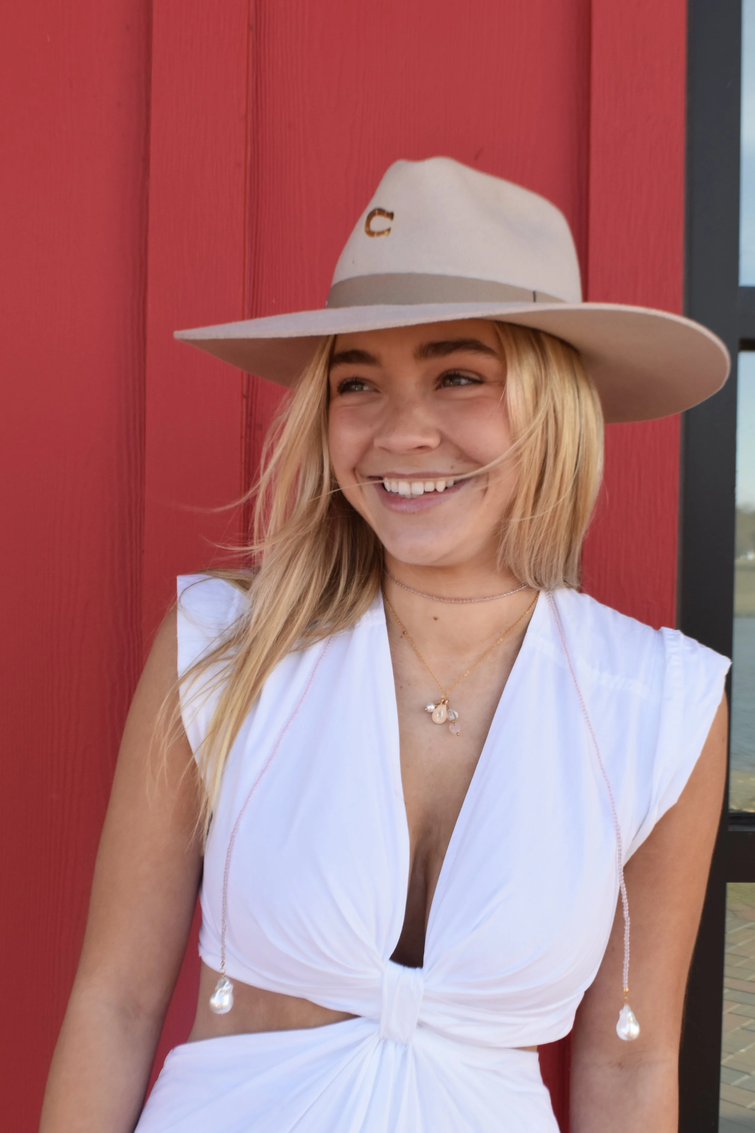 Pink Crystal Wrap Necklace